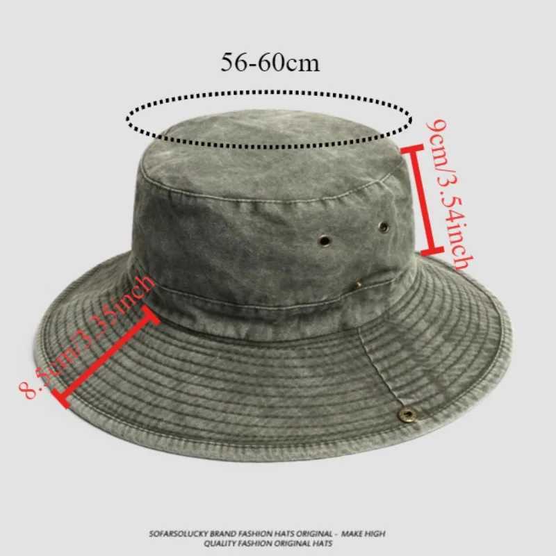 Japanese Outdoor Western Cowboy Bucket Hats Mens Women Summer Mountaineering Sun Protection Sun Hat Tooling Fishing Basin Hat H260407