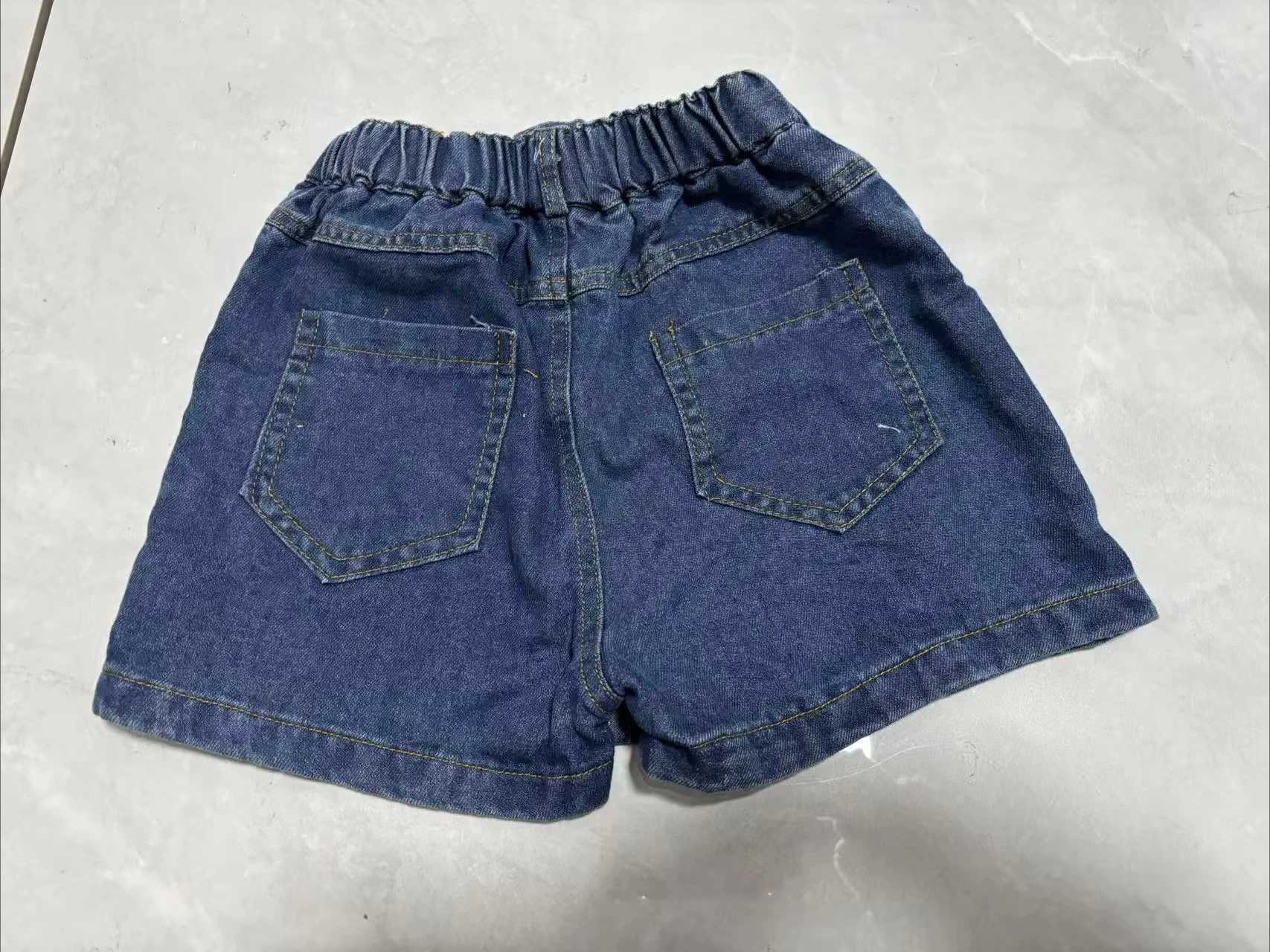 New Korean Childrens Clothing Styles Skirt Spring Summer Girls Embroidered Bow Washed Denim A-line Half Length Skirt Pants 2-9Y H260407
