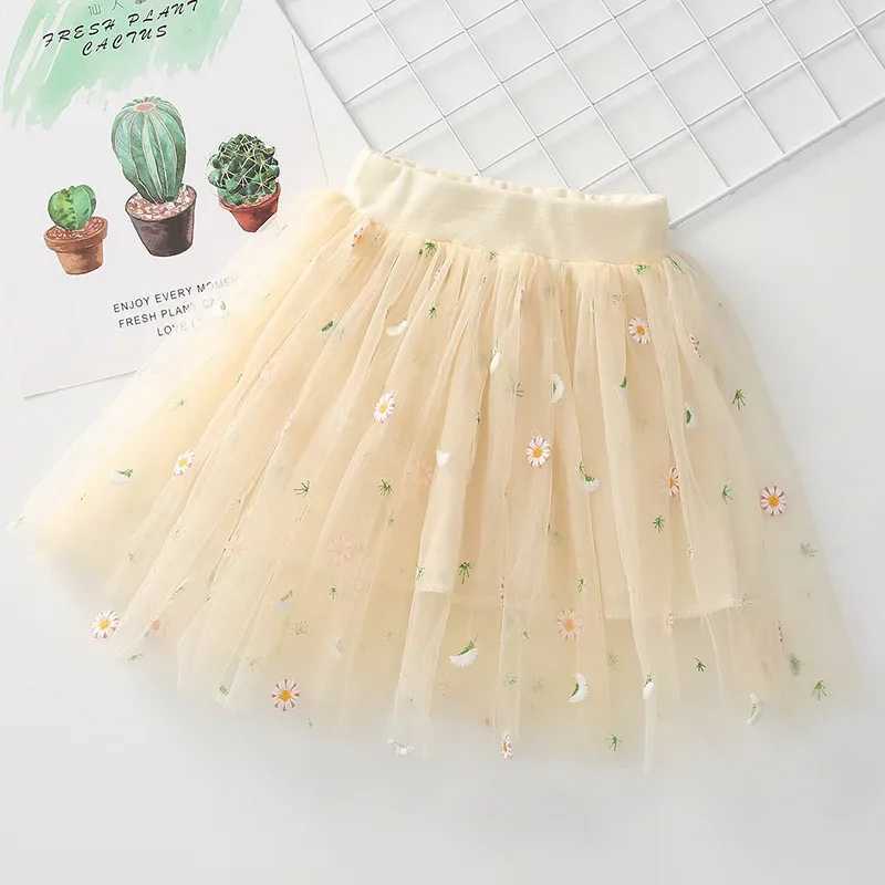 2-7Y Baby Girls Tutu Skirts Pearl Short Cake Toddler Girl Skirt Kids Bow Princess Wavy Pink Puffy Tulle Skirts Ballet Children H260407