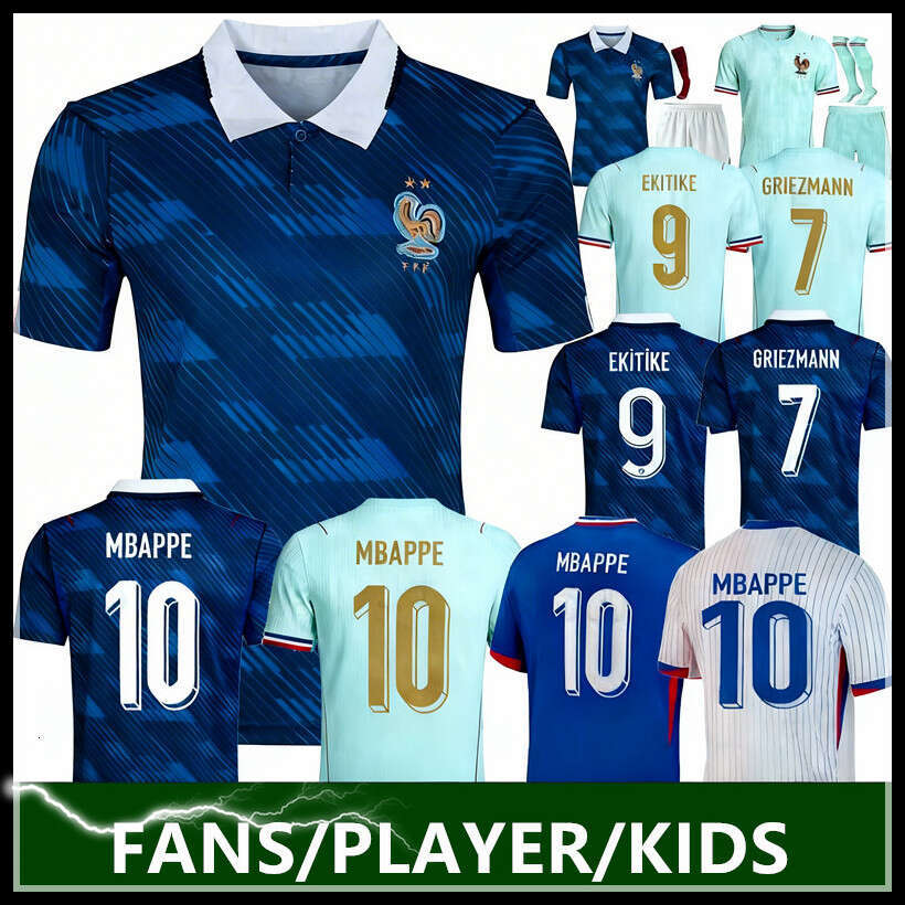 2026 FRANCE Jersey World Cup FrenCh Soccer Jerseys MBAPPE GIROUD DEMBELE EKITIKE Olise GRIEZMANN Kids Women retro Football tops Shirt maillot de foot ZIDANE