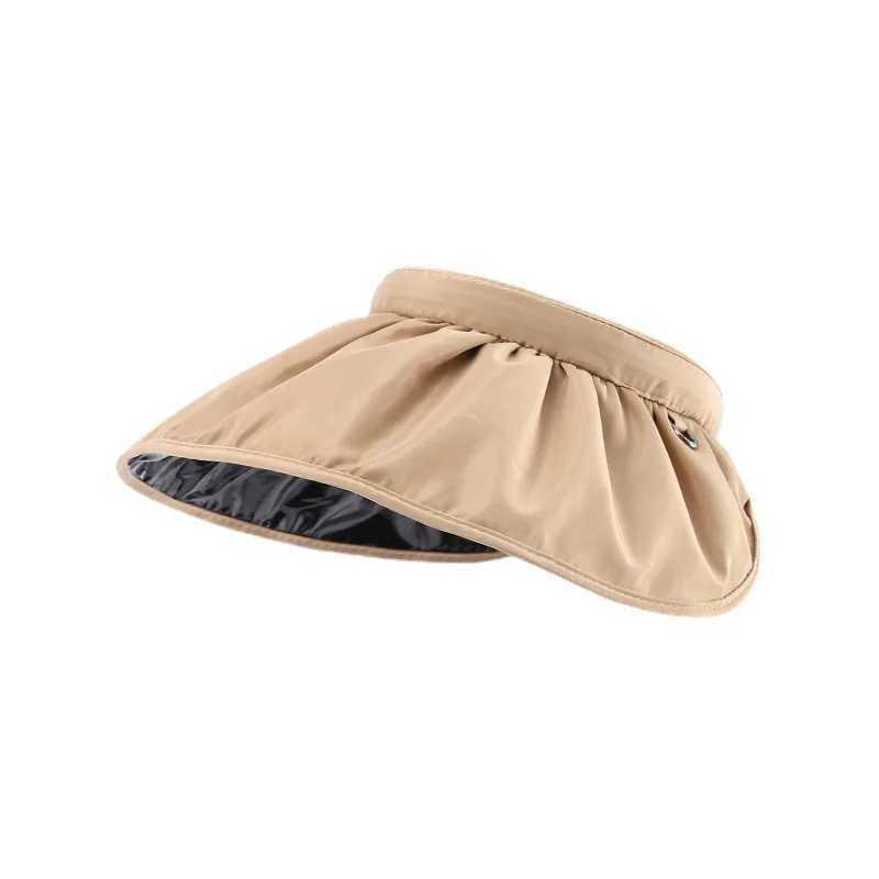 Summer Sun Hat Korean Version Sun Hat Big Brim Face Cover Internet Celebrity Shell Hat Portable Rollable Headband Sun Lady Hat H260407