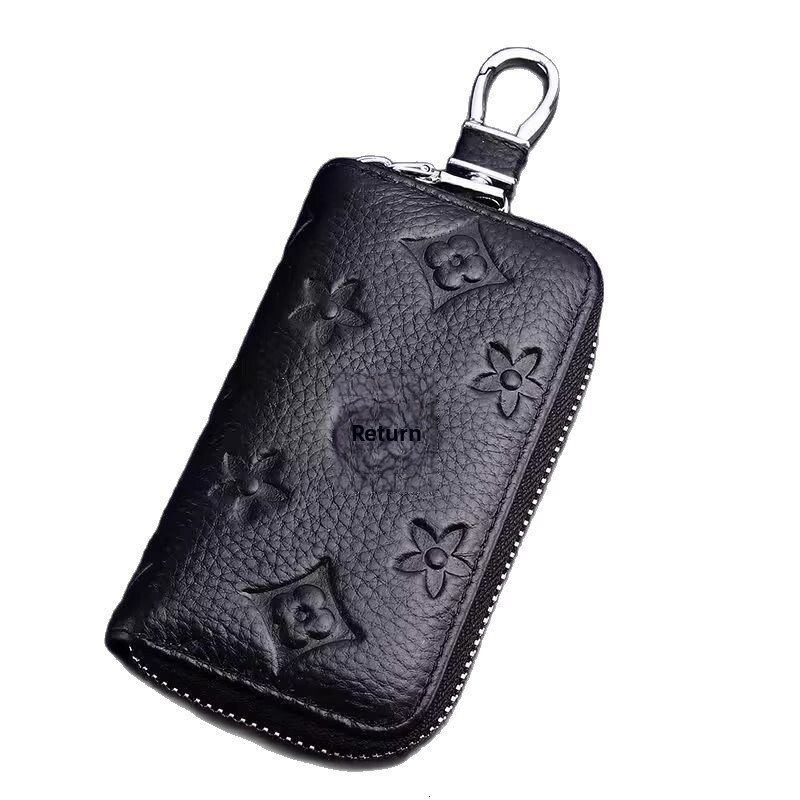 Litchi pattern popular men's General Motors keybag, home key set, men's and women's key storage waist hanging keybag