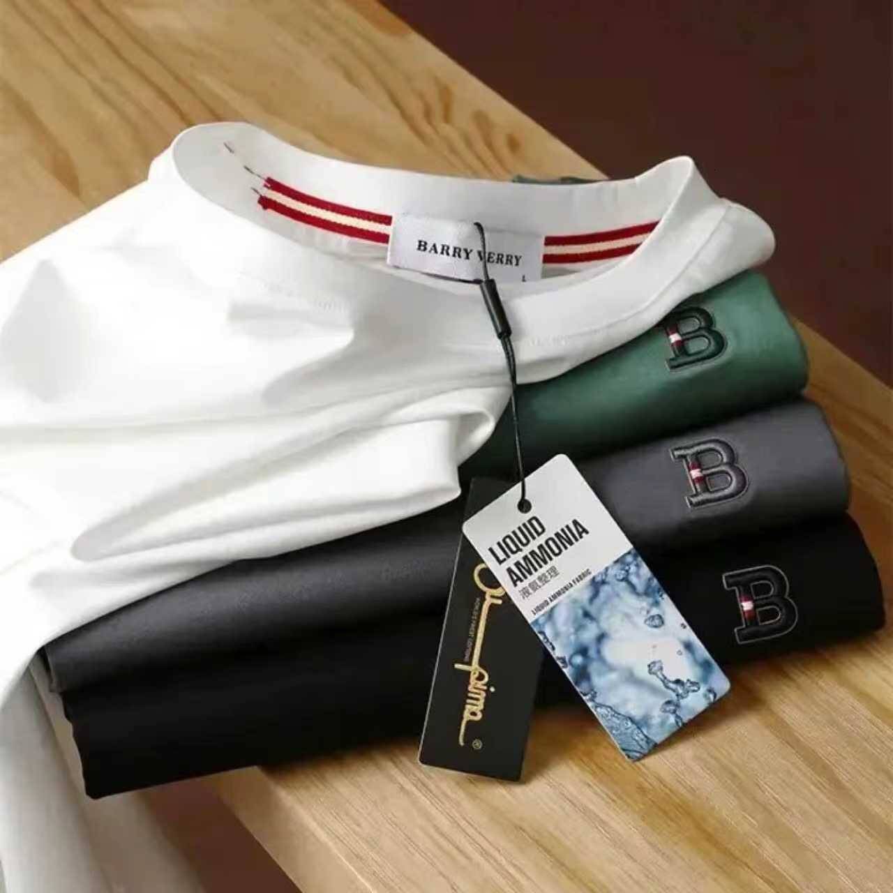 Luxury Brand Designer Summer short-sleeve men round-neck T-shirt simple loose-fitting sweat-absorbing fashion trendy brand versatile trendy men clothi