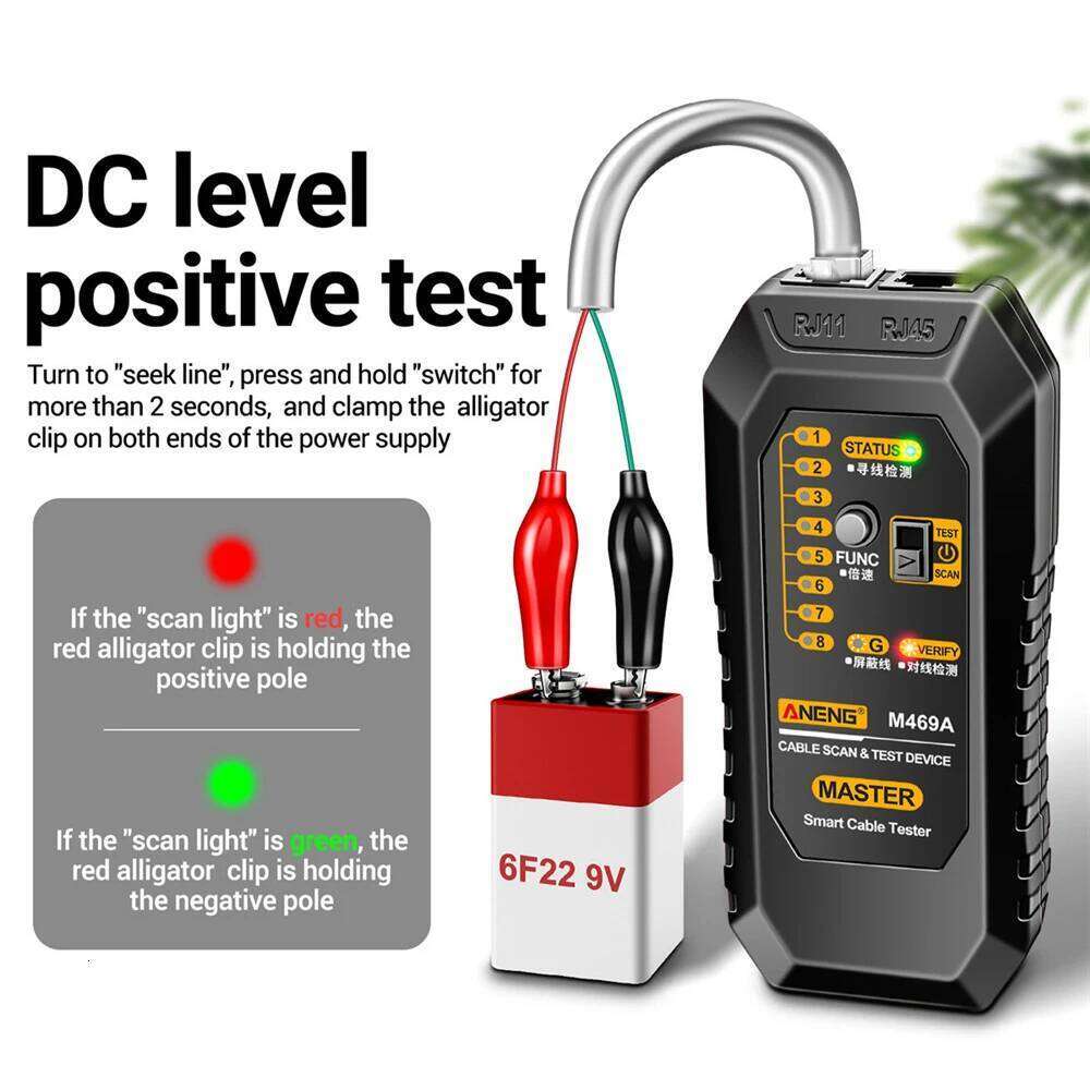Circuit Breaker Finders RJ11 RJ45 Toner Finder Wire Tracer Ethernet Network Cable Collation Telephone Line Tester - view 4