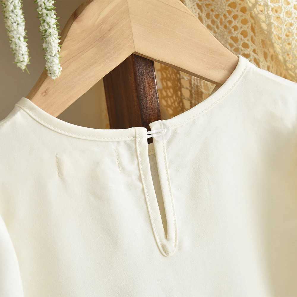 Bear Leader Spring and Autumn Beige Girls Casual Dresses Korean Version Fashionable Brown Bow Decoration Long Sleeved Dress H260407