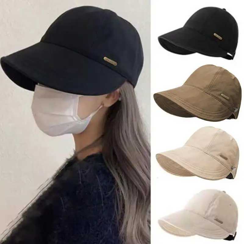 Summer Wide Brim Sun Hat Adjustable Caps For Men Women Beach Hats Summer Quick-drying Visors Fisherman Cap H260407