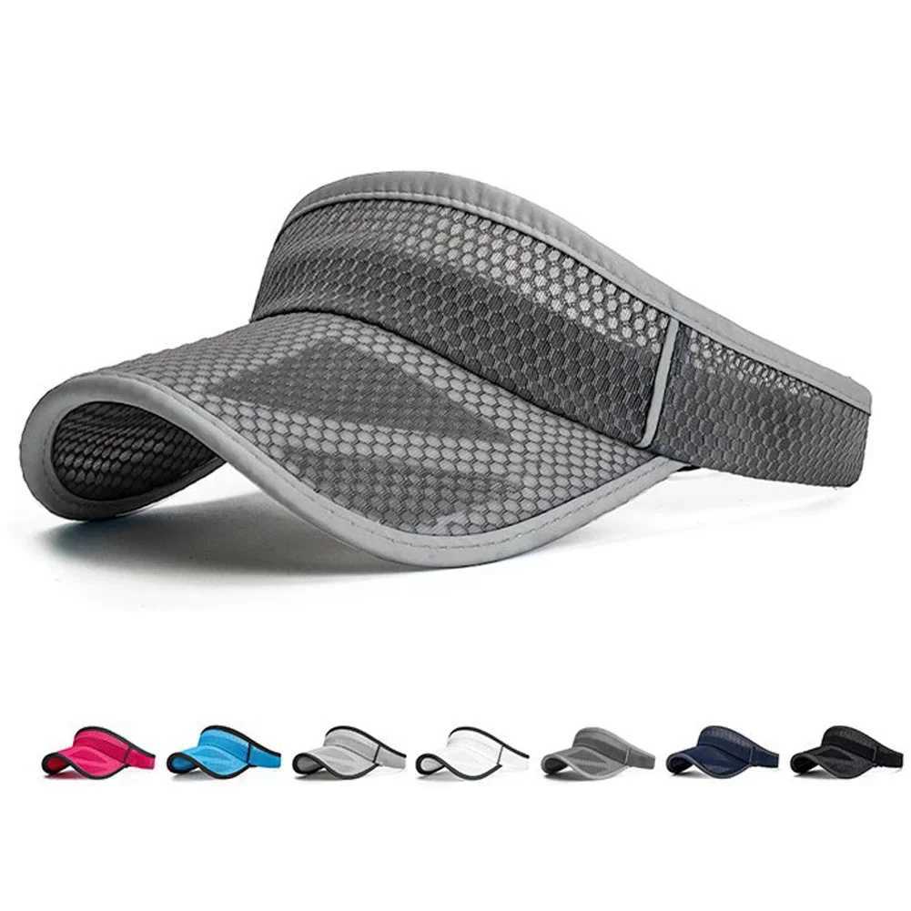 Outdoor Adjustable Sun Cap Unisex Sports Sun Protection Hollow Top Hat for Summer Holiday Outdoor Party Hiking Traveling H260407