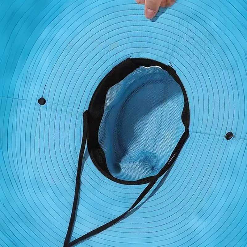 Summer Outdoor Sun Protection Hats Foldable Sun Hats Versatile Couple Fisherman HatsCycling Travel and Mountain Climbing Hat H260407