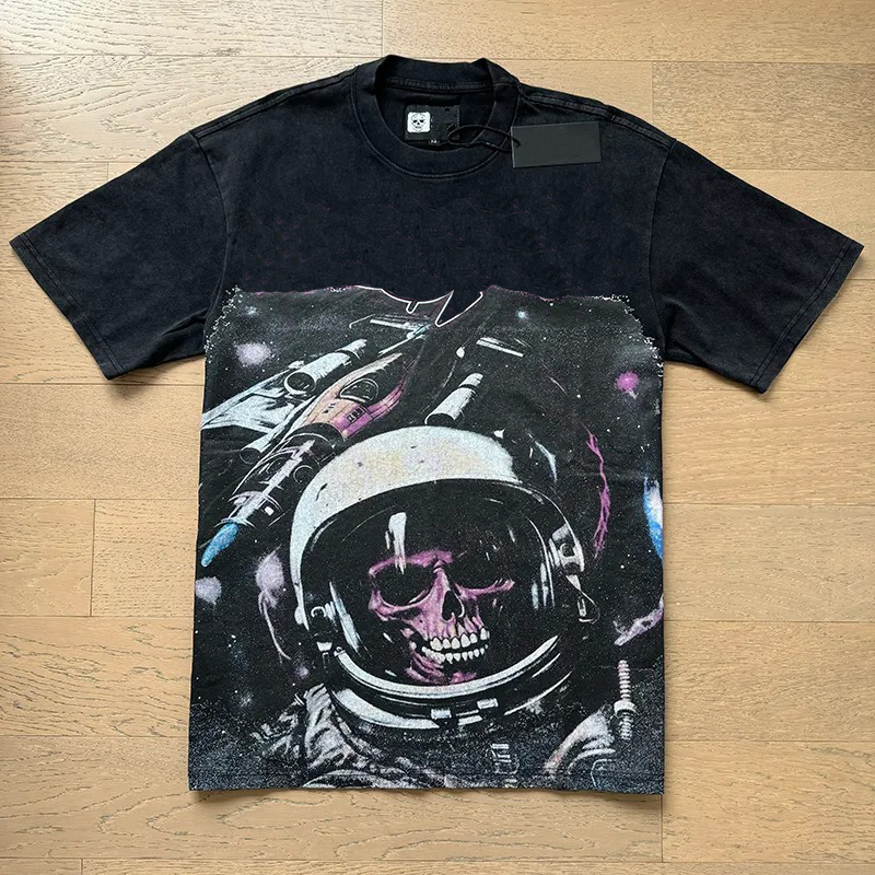 shirt designer t shirt mens t shirt graphic tee clothe classical hipster fabric cotton Street graffiti Letter foil print Vintage washed black tee size S-XL gr5