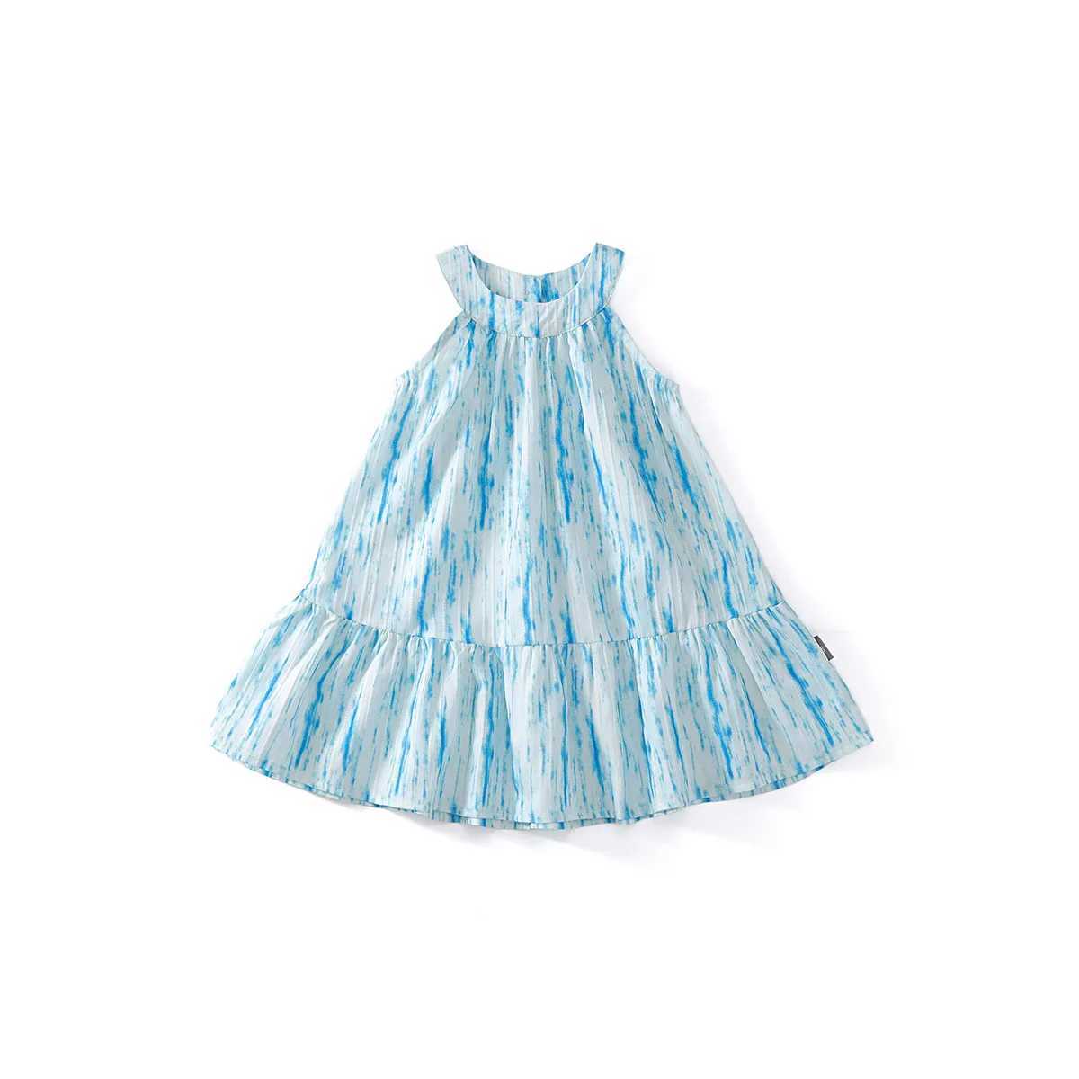 Children Girls Fly Sleeve Dress 2026 Summer Muslin Thin Kids Baby Girls Princess Dress Beach Dress For Infant Girls Cake Dresses H260407