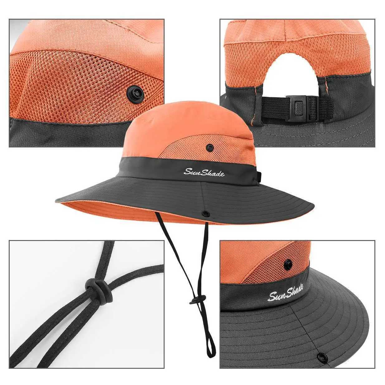Summer Outdoor Sun Protection Hats Foldable Sun Hats Versatile Couple Fisherman HatsCycling Travel and Mountain Climbing Hat H260407