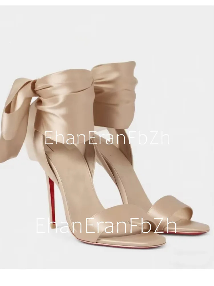 European and American Summer Ankle Strap Womens Slim High-heeled Sandals Fashionable and Sexy Party Wedding Sandals 260407