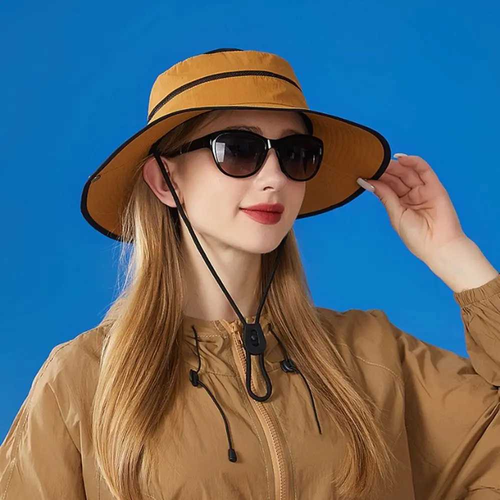 Portable Foldable Fisherman Hats Sun Protection Quick-drying Bucket Hat Anti-UV Waterproof UV Protection Fishing H260407
