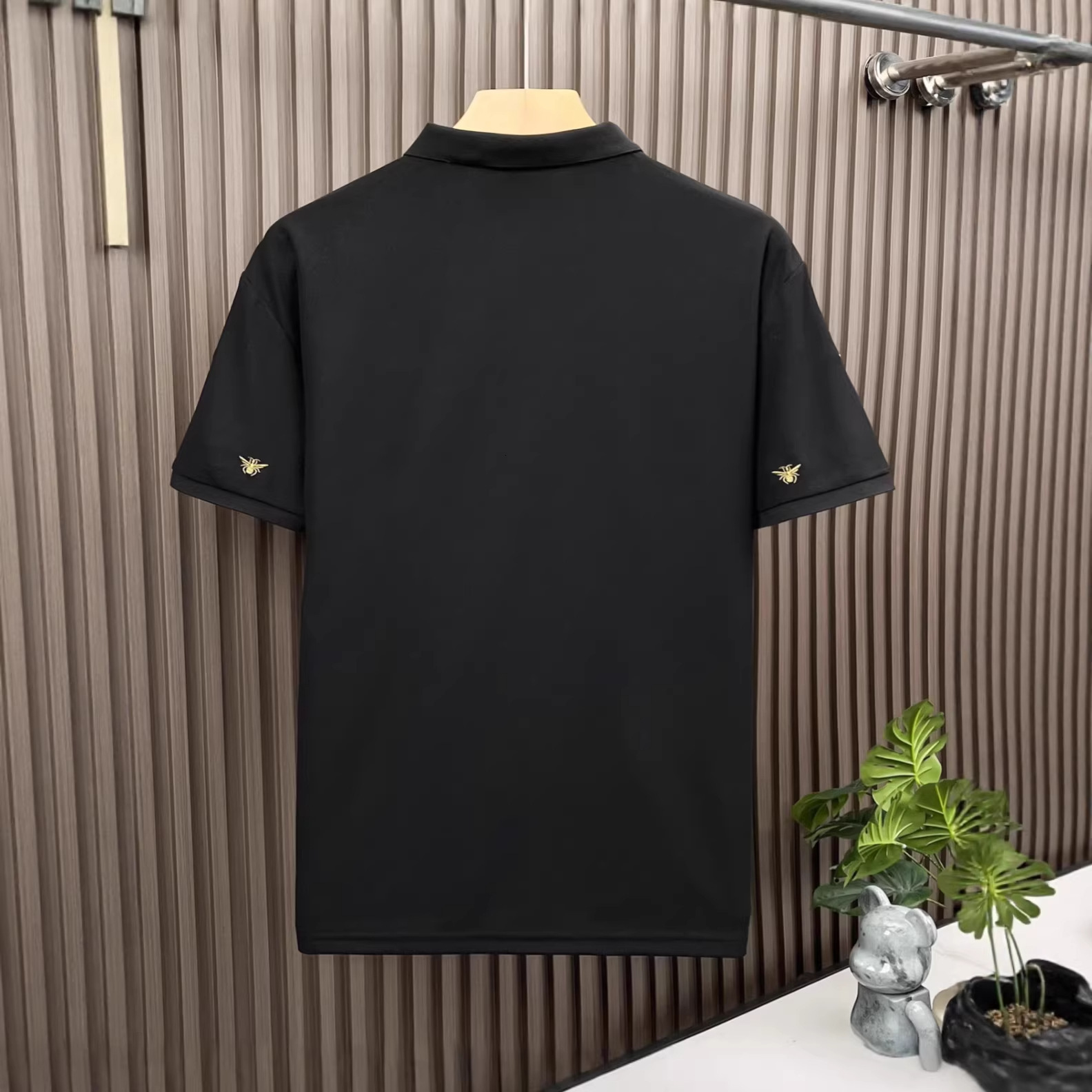 Luxury Brand Designer Clothes High-End Designer Apparel American-Style Heavy-Weight Lapel Polo Shirt For Men Short-Sleeved Summer Trendy Casual Loose-