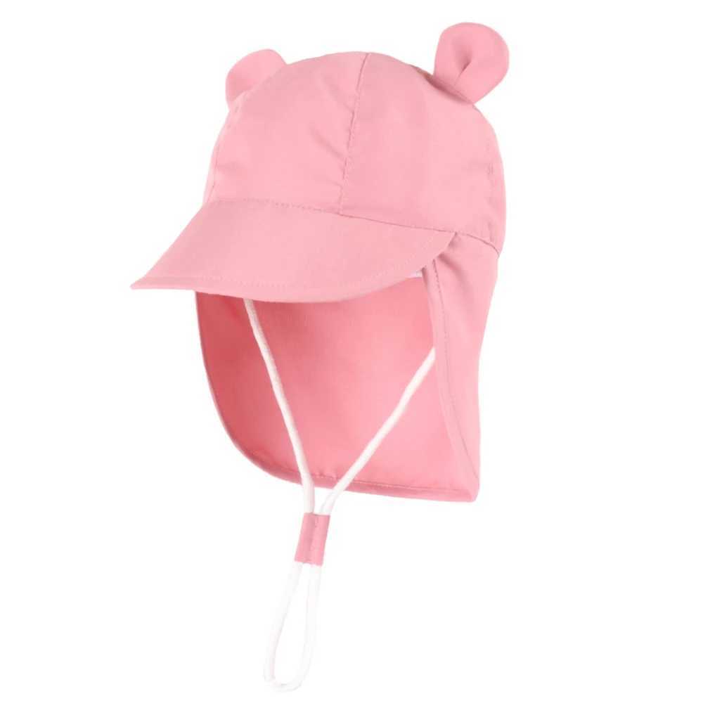 Adjustable Baby Sun Hats with Neck Flap Protection - Perfect Swim Play Toddler Hat for Girls Boys H260407