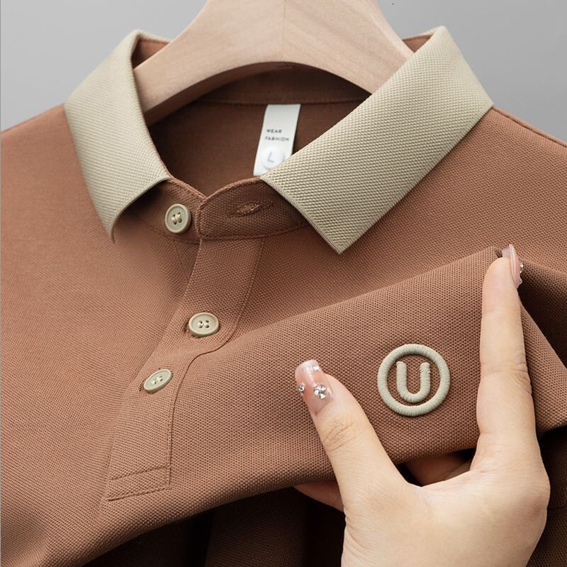 Luxury Brand Designer Men Short Sleeve Polo Shirt Summer Luxury Business Casual Top Embroidered Turn-down Collar Youth Men T-shirt