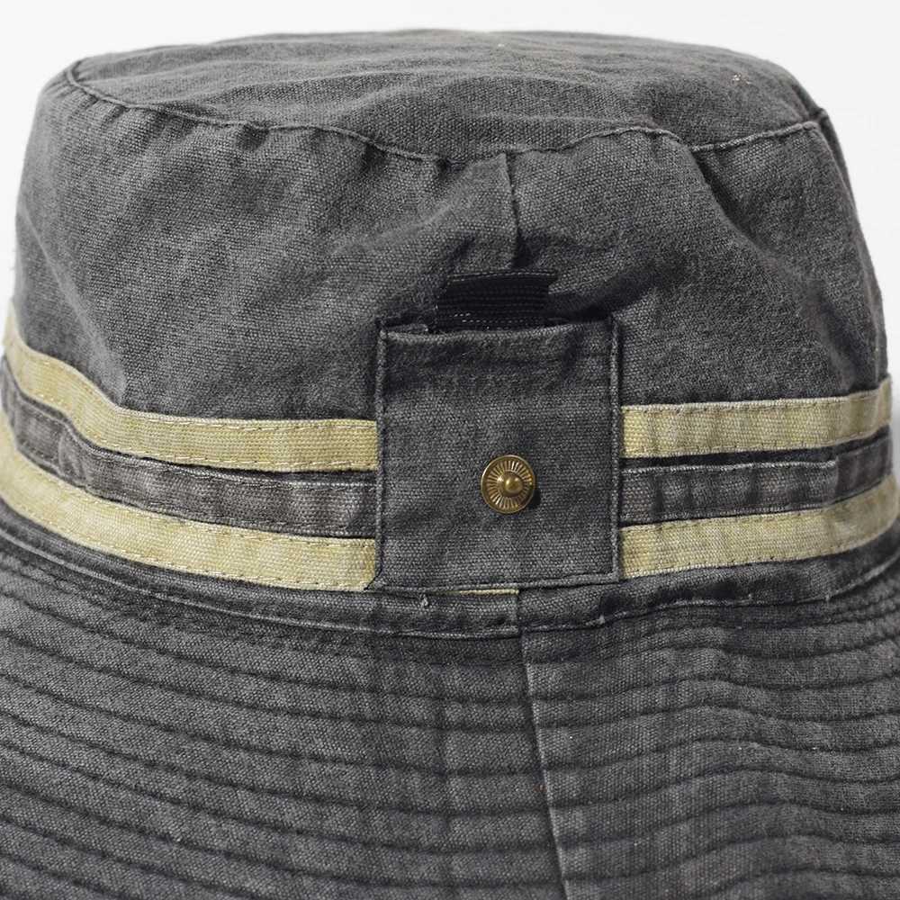 Fishing Hiking Sun Hat Men Women Boonie Hat Wide Brim Bucket Hat Outdoor Safari Summer Cap Cotton Bucket Hat H260407