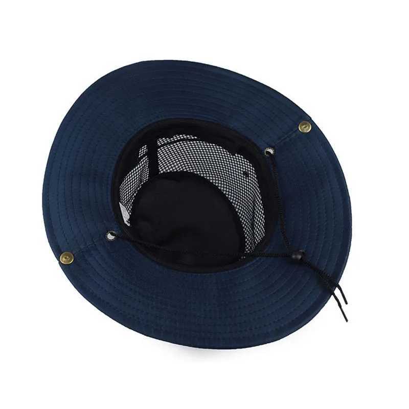 Men Women Outdoor Beach Seaside Sun Shade Breathable Bucket Hat Male Summer Fishing Trekking Collapsible Mesh Fisherman Cap L9 H260407