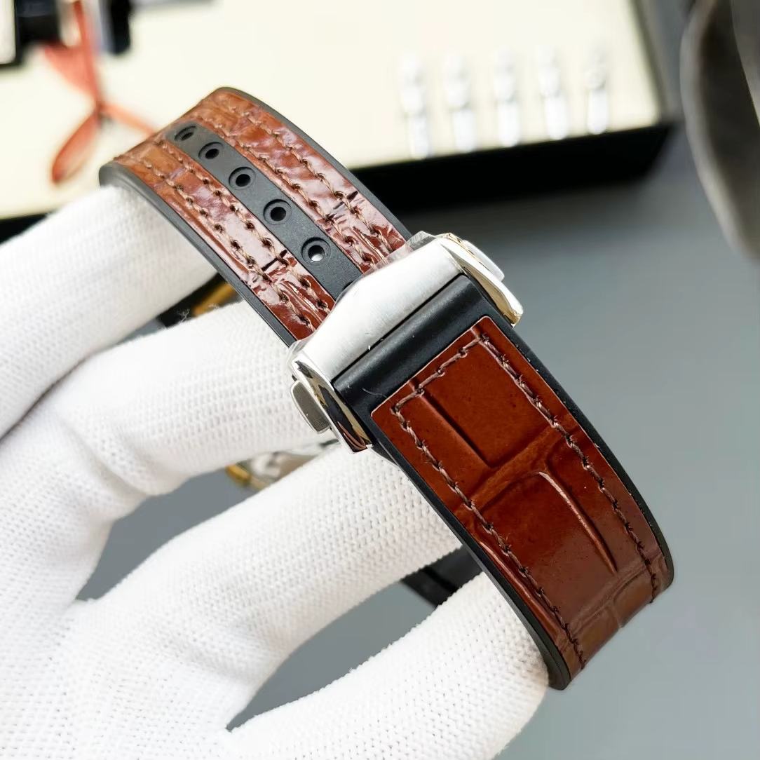 Classic Design Stainless Steel Rubber Strap Water Resistant Constellational Luxury Mechanical Automatic Men's Watch