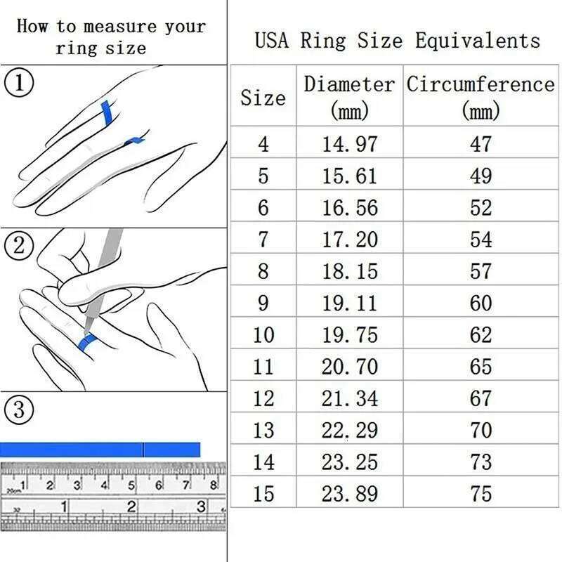 Wedding Rings 2pcs/Set Luxury Crystal Female AAA Zircon Stone Super Flash Diamond Ring Set Fashion Bridal Ultra Sparkling Jewellery Wedding Sets for W - view 6