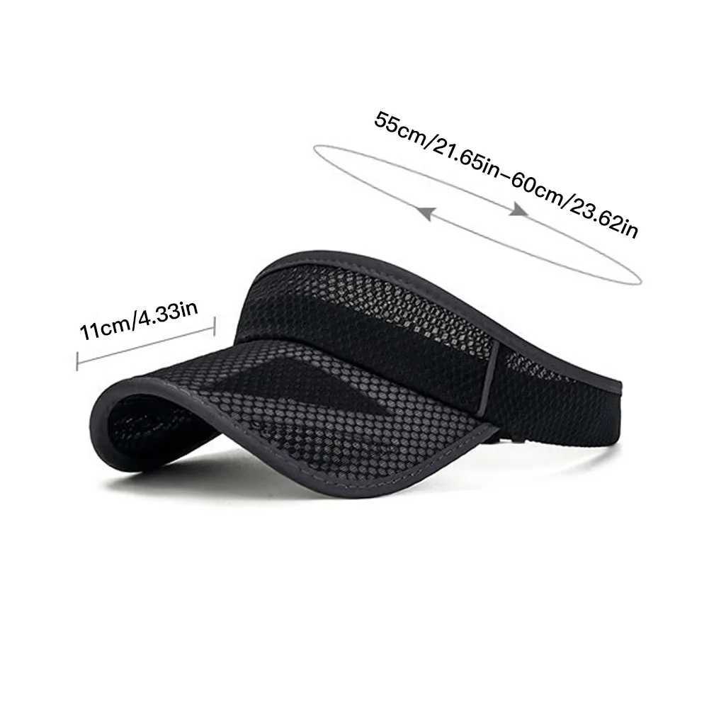 Outdoor Adjustable Sun Cap Unisex Sports Sun Protection Hollow Top Hat for Summer Holiday Outdoor Party Hiking Traveling H260407
