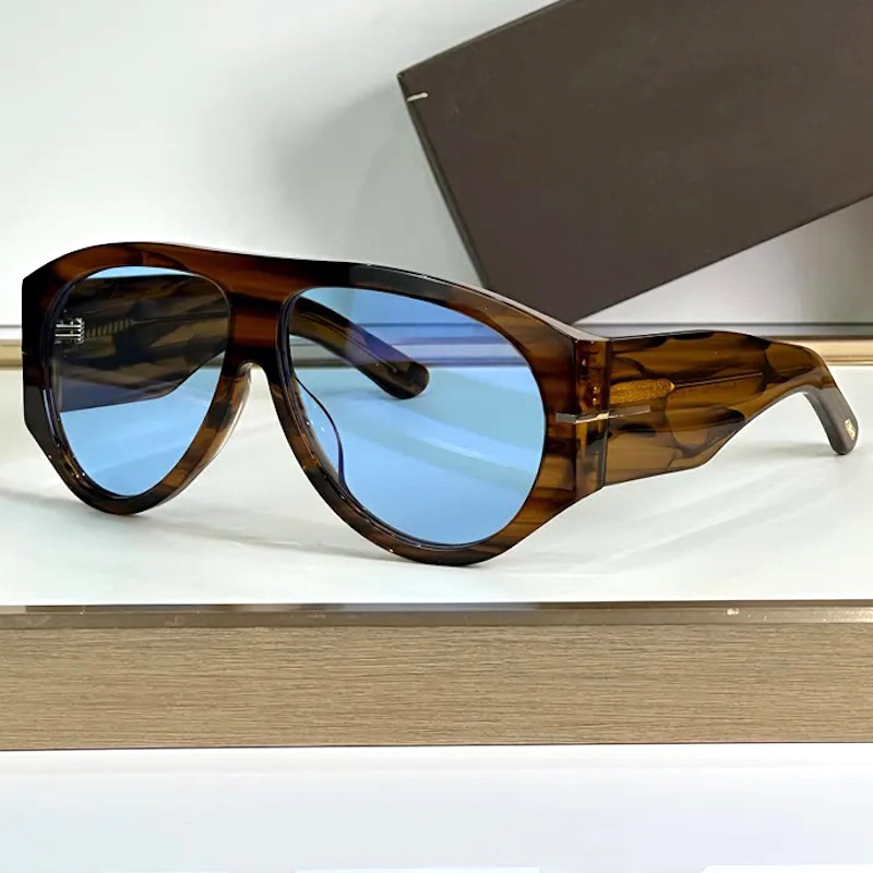 Original Luxury Designer Sunglasses Women 1044 Men Popular Fashion Ladies Sun Glasses Oversized Steampunk Pilot Retro Vintage Frame Handmade Acetate H