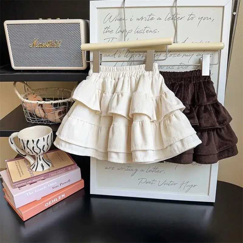 Girls short skirt autumn outfit new baby fashion short skirt cake skirt childrens spring and autumn fluffy skirt H260407