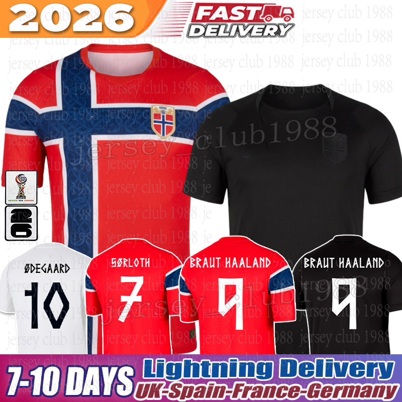 norway world cup 2026 HAALAND soccer jerseys SORLOTH NUSA AASGAARD HORN MYHRE DONNUM RYERSON MOLLER WOLFE AJER STRAND 3XL 4XL home away jersey kid kit