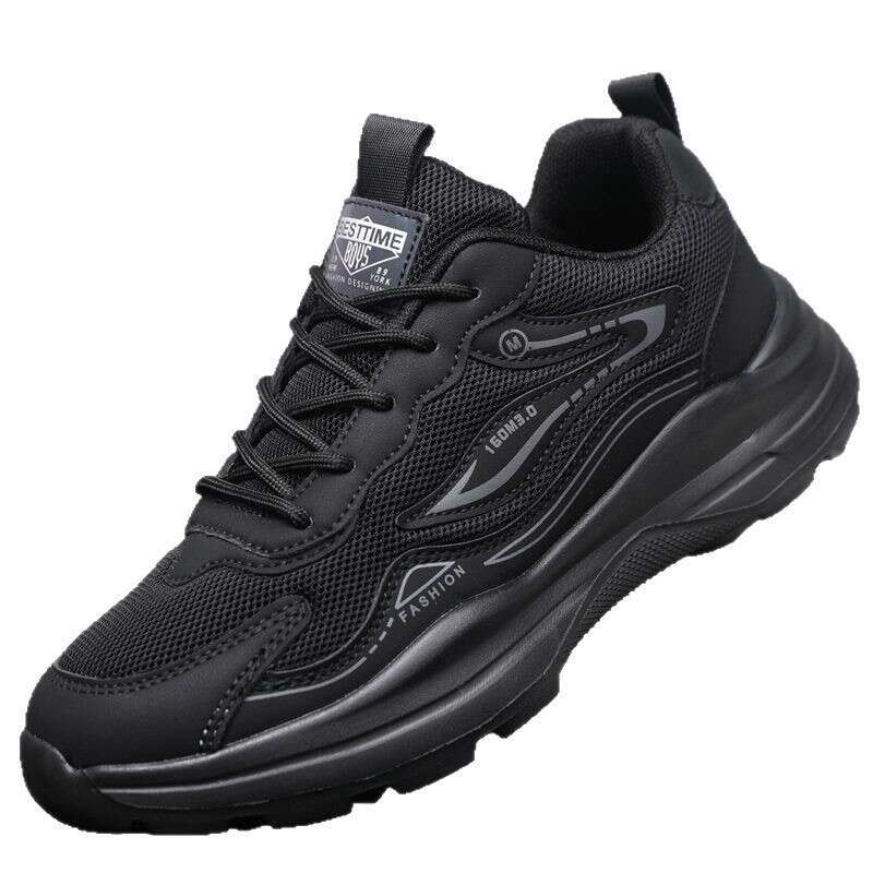 New Mesh Men's Casual Breathable Lightweight Running Non-Slip Sports Soft Sole Versatile Dad Shoes