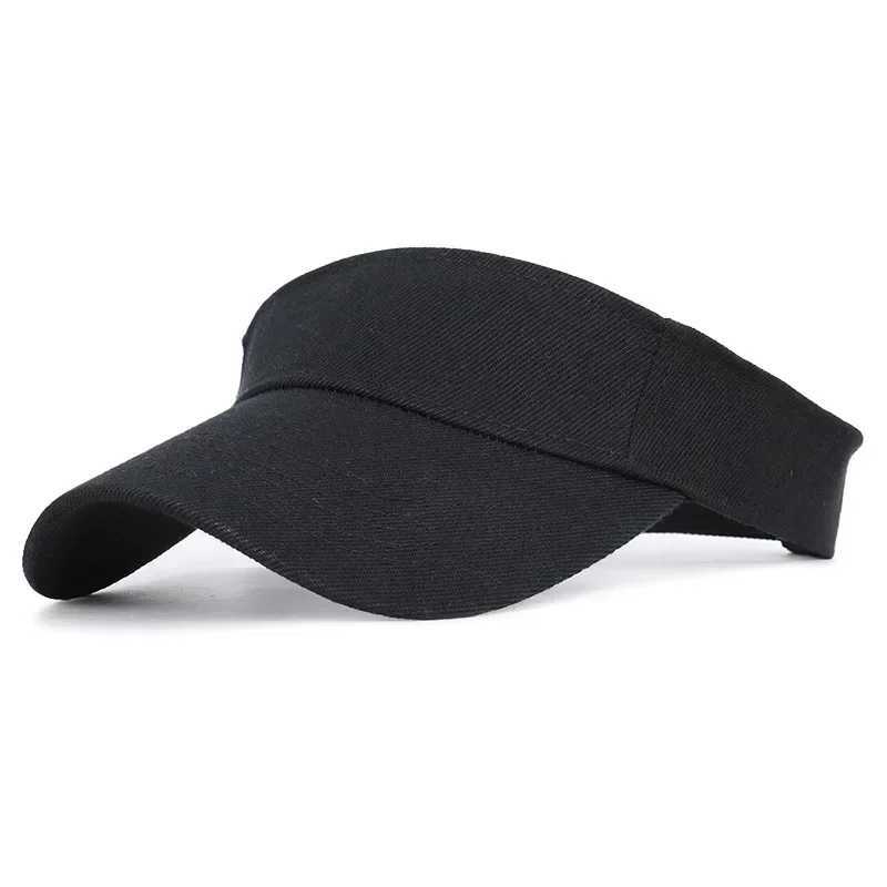 Tennis Caps UV Protection Outdoor Cycling Running Fishing Beach Caps Solid Color Breathable Sun Hats Men Women Summer Visor Caps H260407