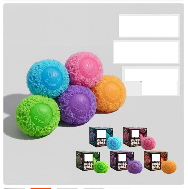 New Needoh Flower Plush Toy Ball Series, Creative Cute Healing Soft Non-sticky Portable Office Stress Relief Squishy Toy Ball