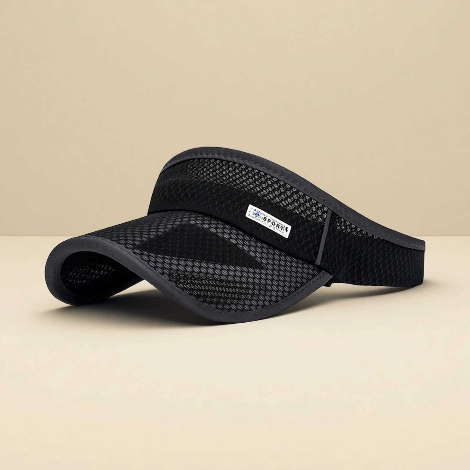 Breathable Mesh Sun Visor for Men Women - Quick Dry Sports Empty Top Hat for Running Golf Tennis H260407