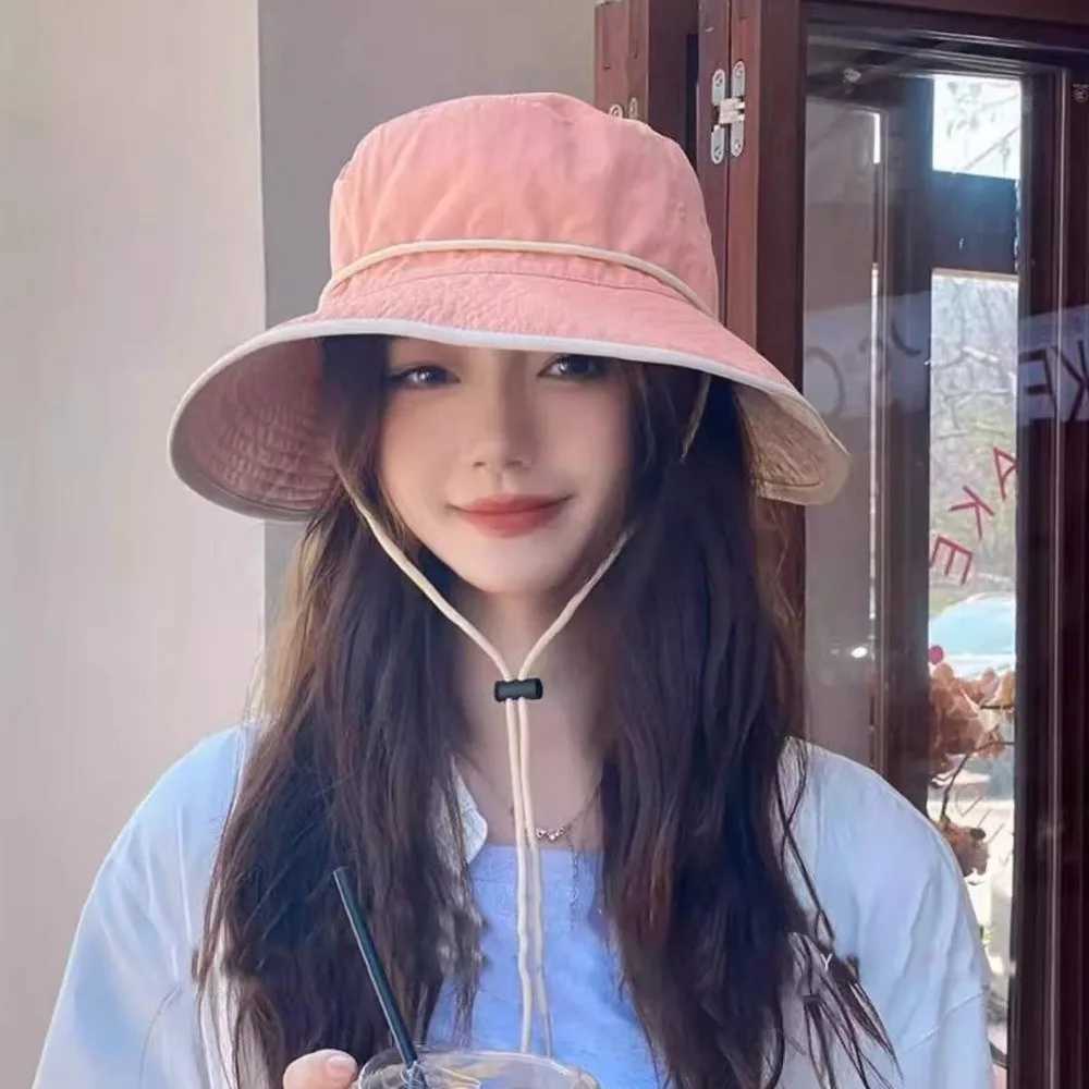 Gifts Adjustable Womens UV Protection Sun Hat Reversible Sunscreen Tools Fishermans Hat UV protection Hiking Hat H260407