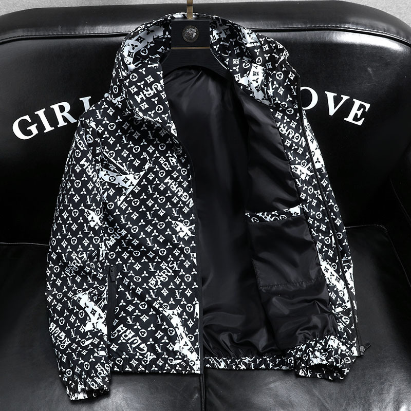 European Station Light Luxury Men's Clothing Plus Size Spring Designer Jacket Men's Casual Hooded Loose Oversized Fashionable Outdoor Luxury