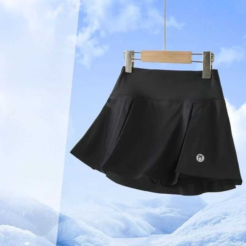 Girls Ice Silk Quick Dry Pleated Skort Summer Anti-Exposure Tennis Skirt School Uniform Style Dance Athletic H260407