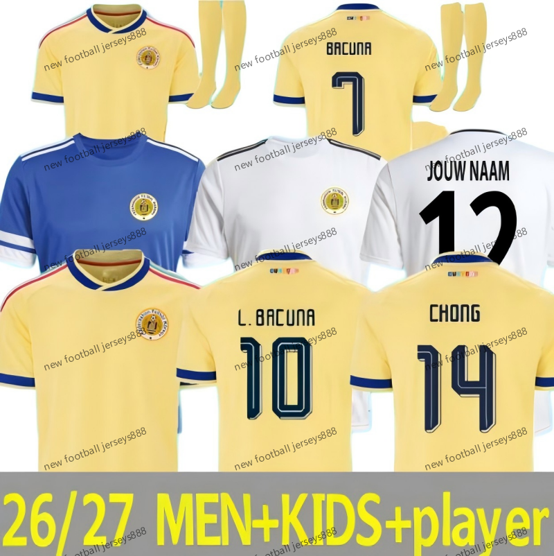 2026 Curacao Soccer Jerseys 26 27 Tahith Chong Sontje Hansen Juninho Bacuna Armando Obispo Home Men Kids Football Jersey Shirt Kit
