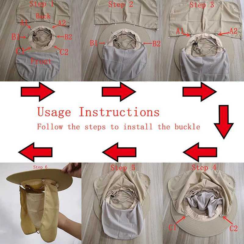 Adjustable Outdoor Fishing Hat Sunscreen Protection Breathable Sunshade Foldable Men Women Hiking Camping Casual Fishing Cap H260407