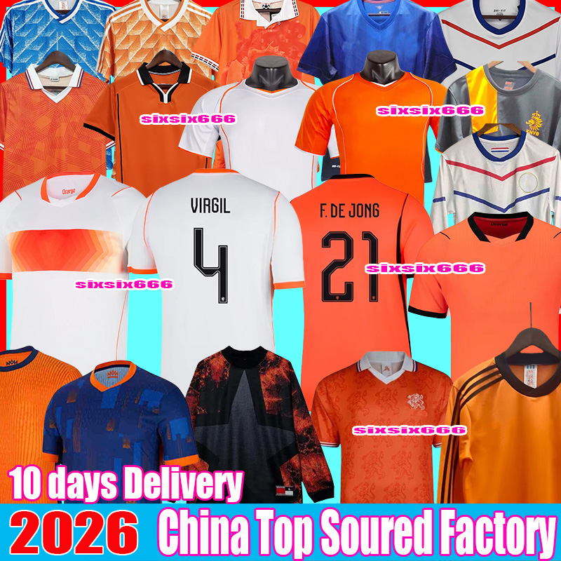 Netherlands Dutch jersey Holland world cup nederlands elftal 2026 retro Soccer Jersey vintage National Team tops Shirt Kids Kit nederlands elftal shirt