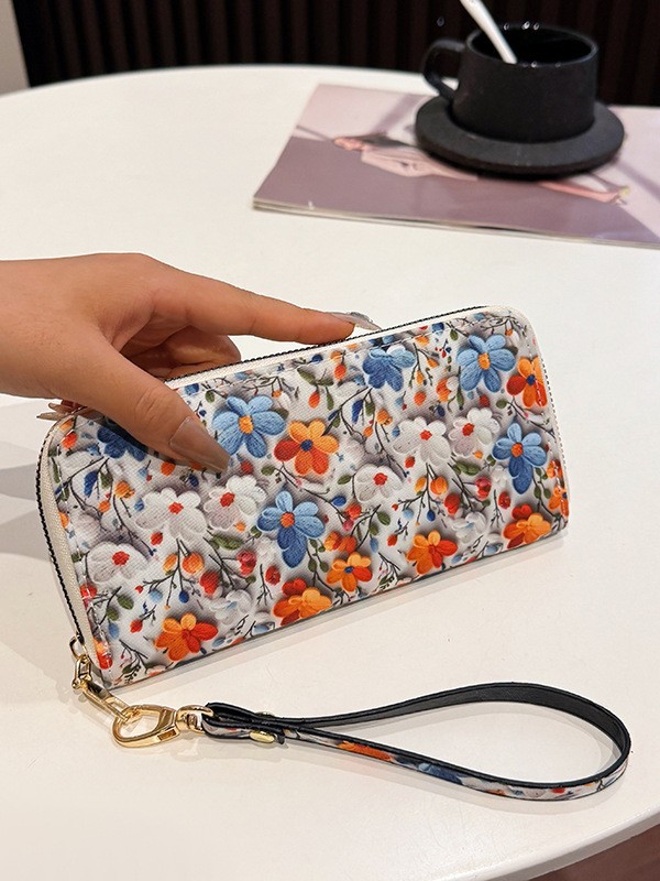 New Long Purse Ladies Fashion Ladies Handbag Multi-Card Card Bag Zipper Mobile Phone Bag Ladies
