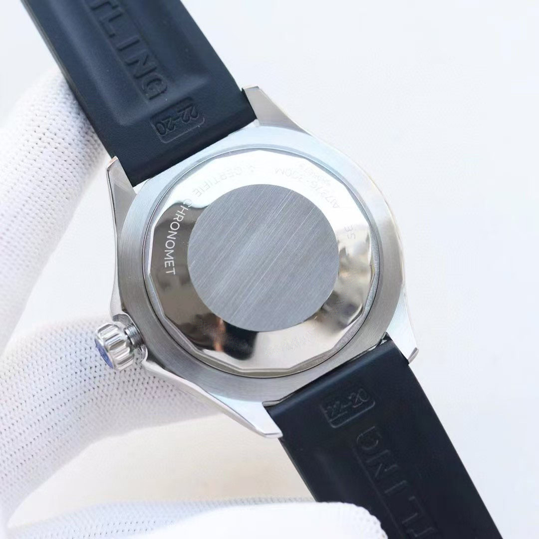 Stainless Steel Silicone Strap Ocean Luxury Automatic Watch Rainbow Dial Watch Luminous Super Mechanical Watch