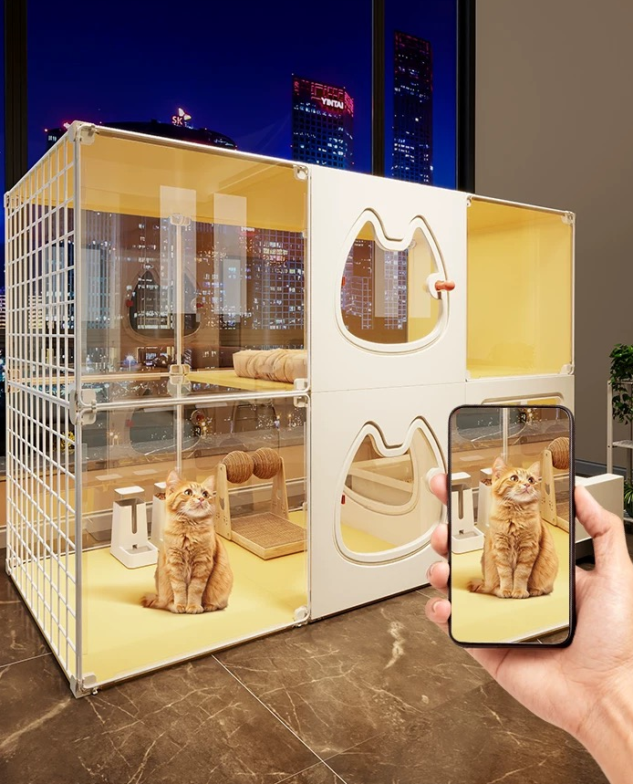 2026 Pet dog kennel Genki Cat kennel winter warm four seasons universal cold cat house winter closed cat kennel pet cage new