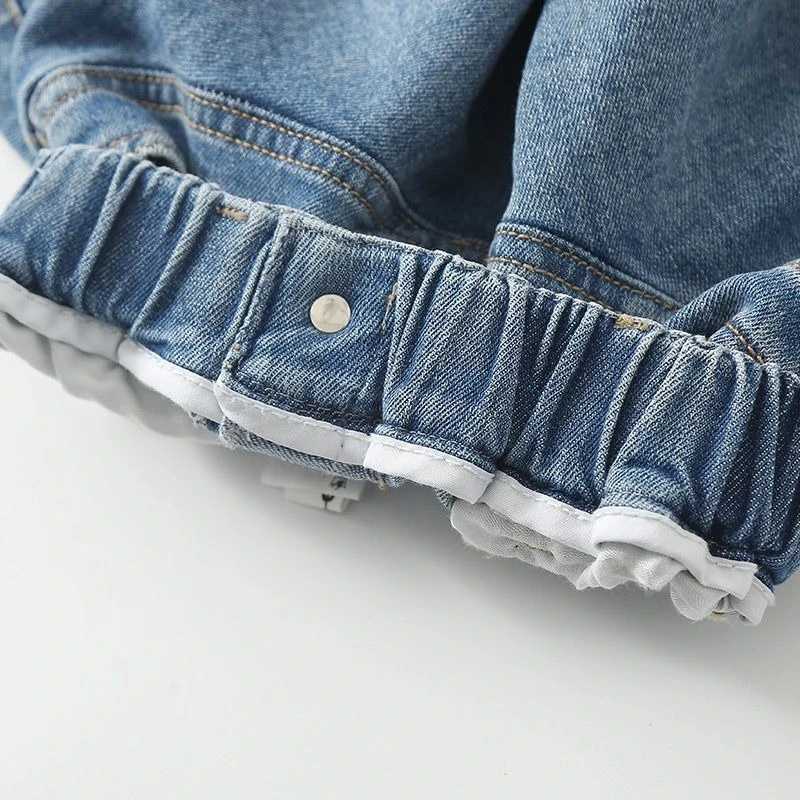 Girls Summer Stretch Denim Skirt Tween Tiered Skirt Casual Fashion Kids Clothing for Big Girls Party School Wear H260407