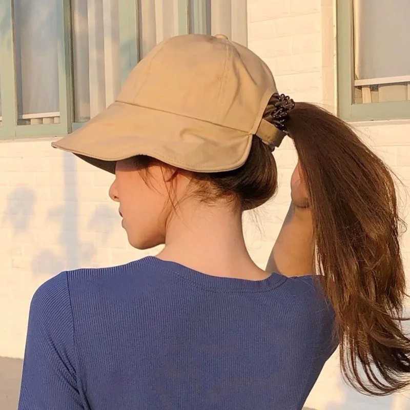 Korean version dome sunshade fisherman hat womens summer sunshade hat Velcro large brim basin hat H260407