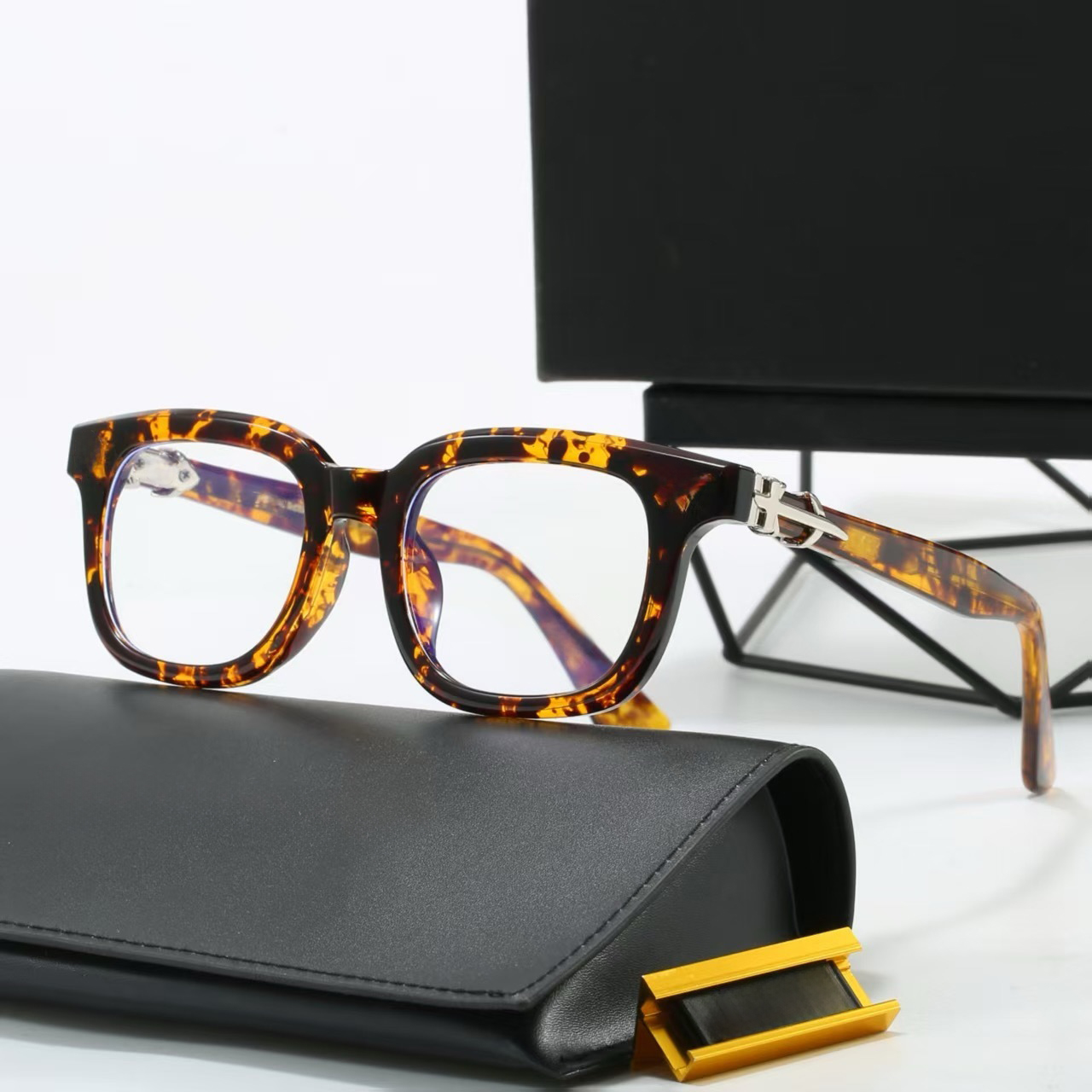 Classic Luxury Designer Glasses Sunglasses Top quality Chrome Sunglasses Cross Sunglasses For Women glasses Frames Men Plate Eyeglass with box