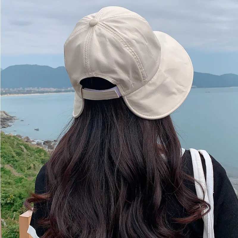 Korean version dome sunshade fisherman hat womens summer sunshade hat Velcro large brim basin hat H260407