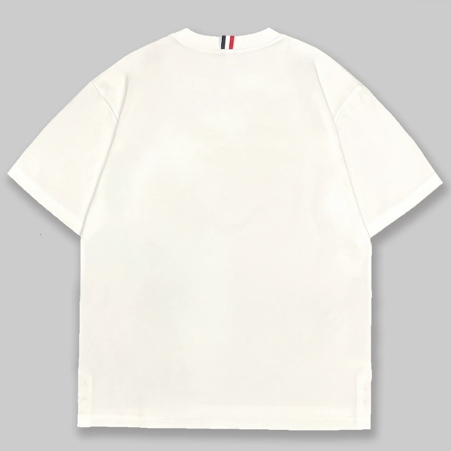 Luxury Brand Designer Fashion Men Heavy Industry Embroidery Patchwork T-Shirt Summer Streetwear Loose Fit Cool Design Tee