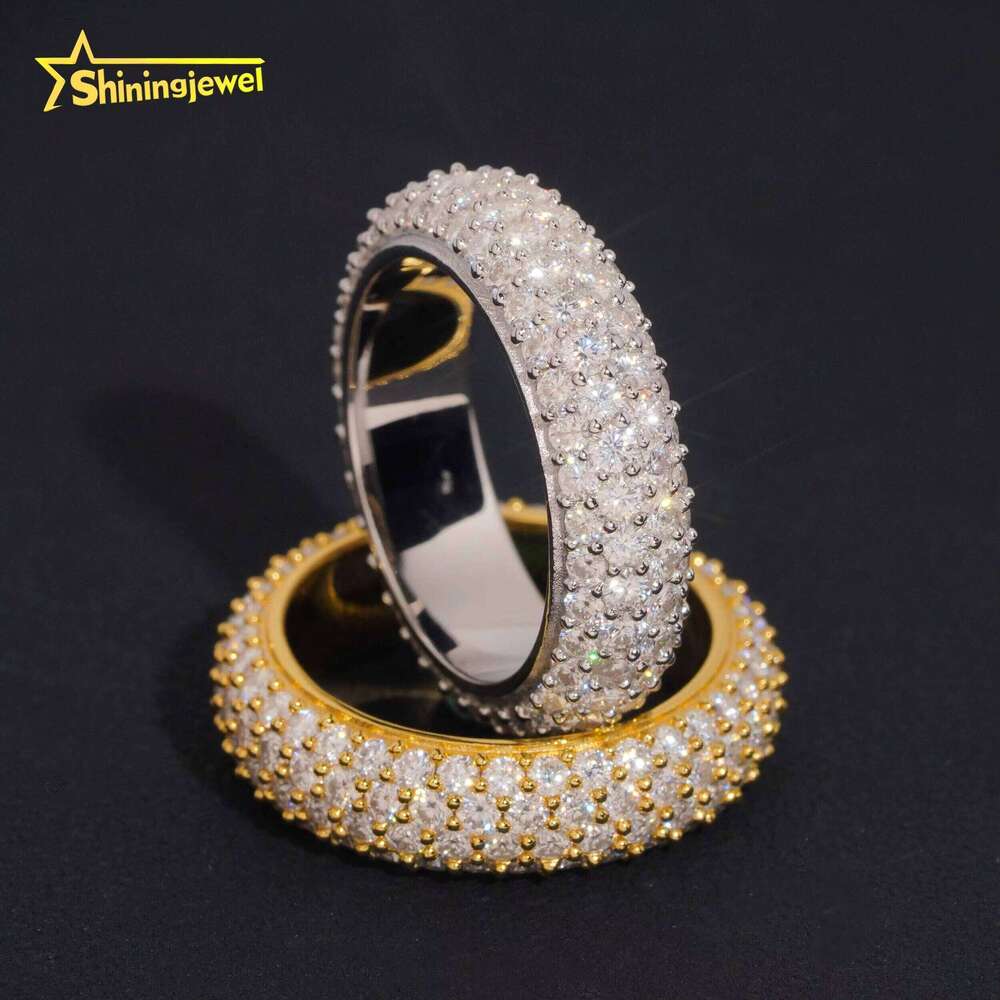 OEM ODM Jewelry Silica Gemstone, Pearlescent, Men's and Women's Eternity Round Wedding Rings, Custom Engraving Service Provided
