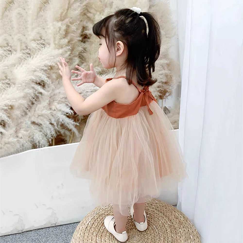 Princess Baby Girl Dress Summer Backless Baby Girls Birthday Dress For 0-3Y Baby Girl Tutu Dress Toddler Girl Clothes H260407