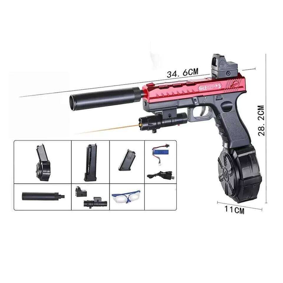 Electric ball blaster toy gun for birthday outdoor shooting game