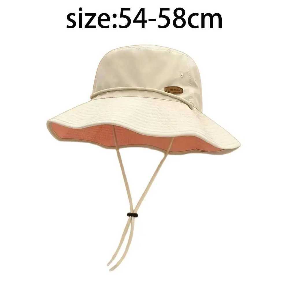 Gifts Adjustable Womens UV Protection Sun Hat Reversible Sunscreen Tools Fishermans Hat UV protection Hiking Hat H260407